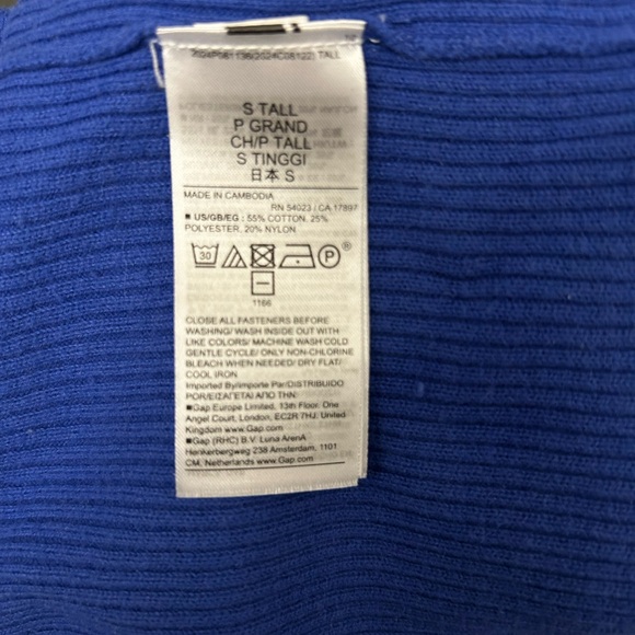 GAP Women's Royal Blue Cardigan Size Small & Tall - Picture 6 of 16